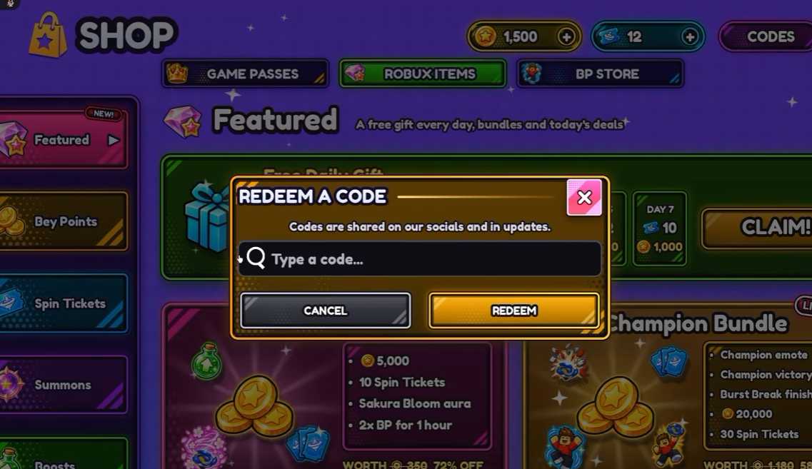 Roblox Bey Rivals Codes (October 2026)